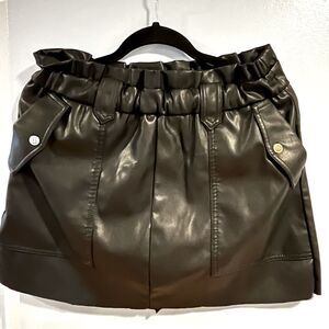 Faux Leather Mini Skirt by Marc New York -Size Medium